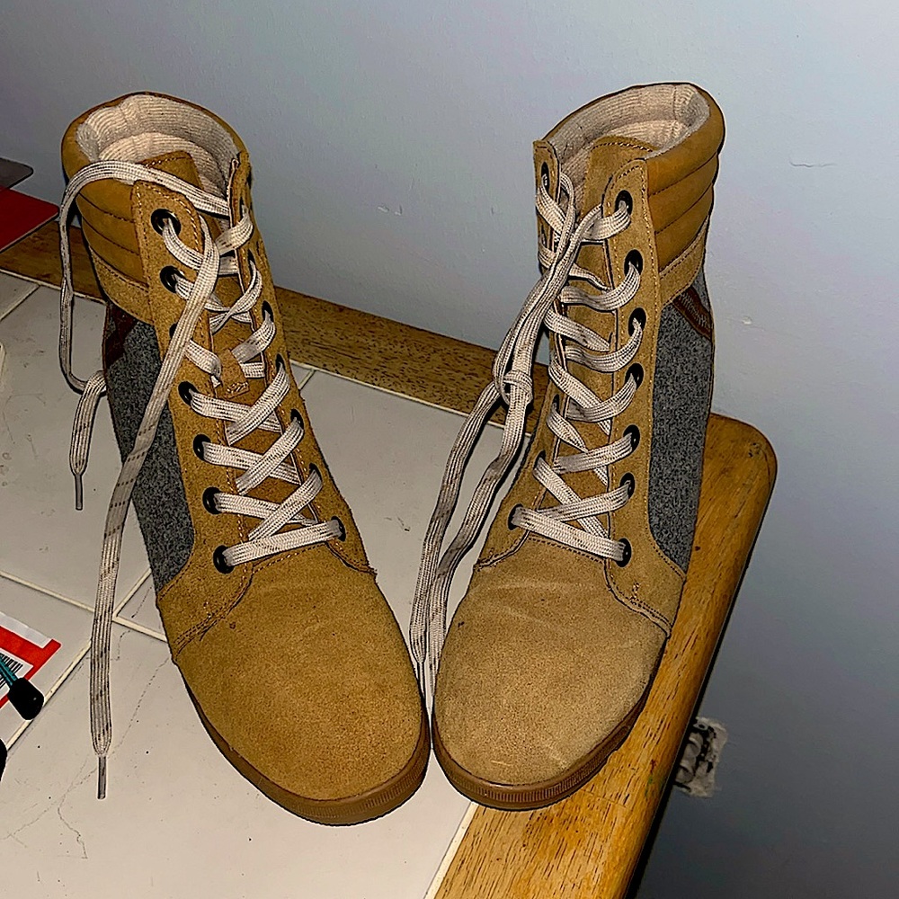 Brown fall boots